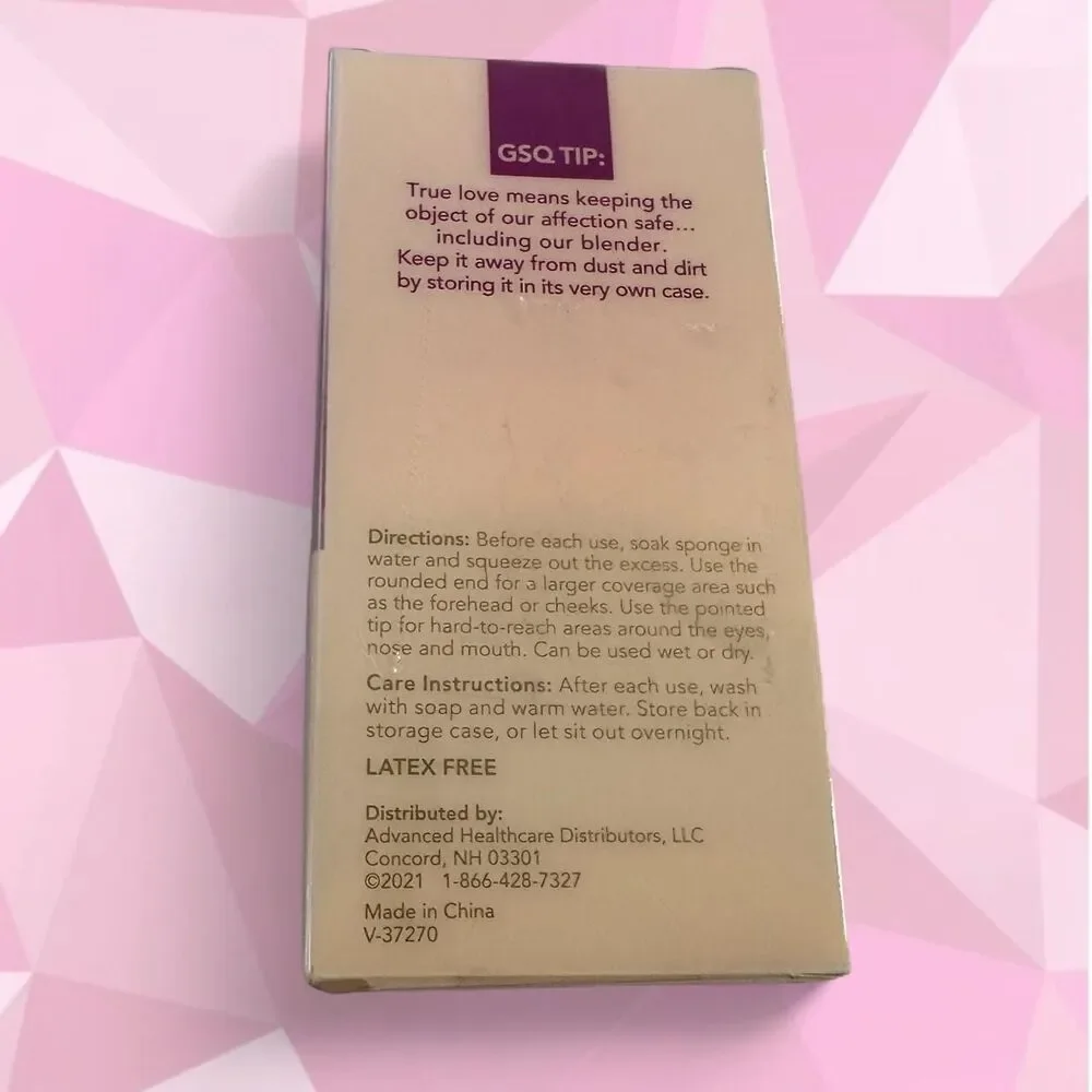 Glamsquad Pink and Purple Hyaluronic Acid Beauty Blender